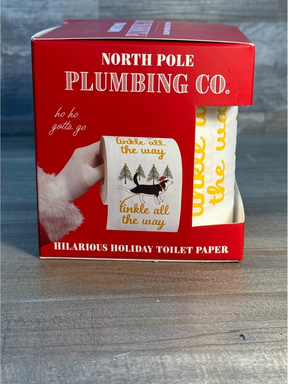 North Pole Plumbing Co. Funny Christmas Toilet Paper Holiday TP (x01/0115)